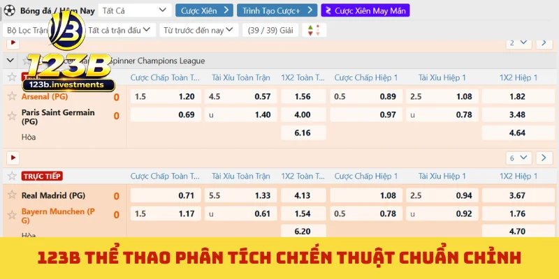 123B thể thao phân tích chiến thuật chuẩn chỉnh