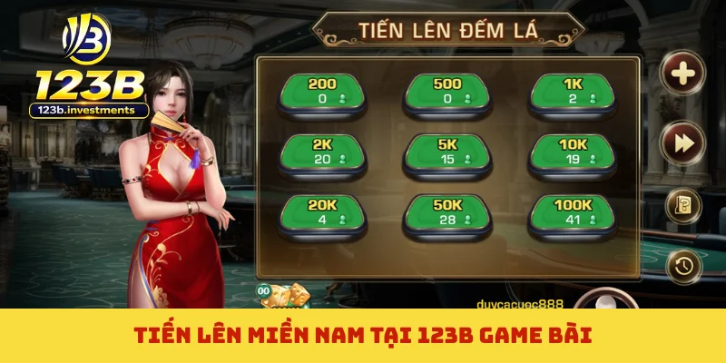 Tiến lên miền Nam tại 123B game bài